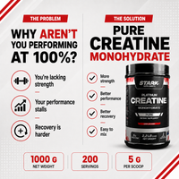 STARK PLATINUM CREATINE MONOHYDRATE PURE 1KG