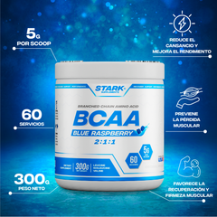 Stark Supplements BCAA Blue Raspberry 2:1:1 - 300g | Muscle Recovery & Performance